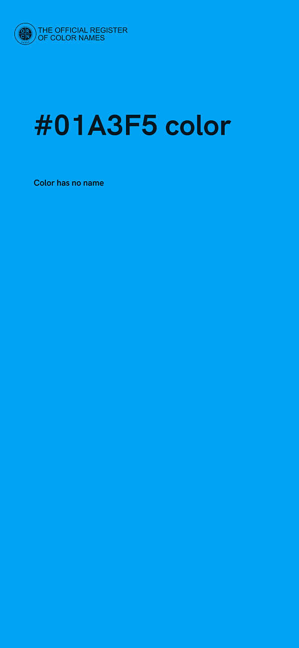 #01A3F5 color image