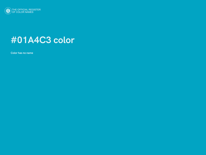 #01A4C3 color image