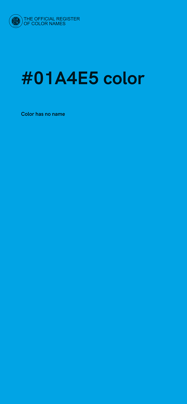 #01A4E5 color image