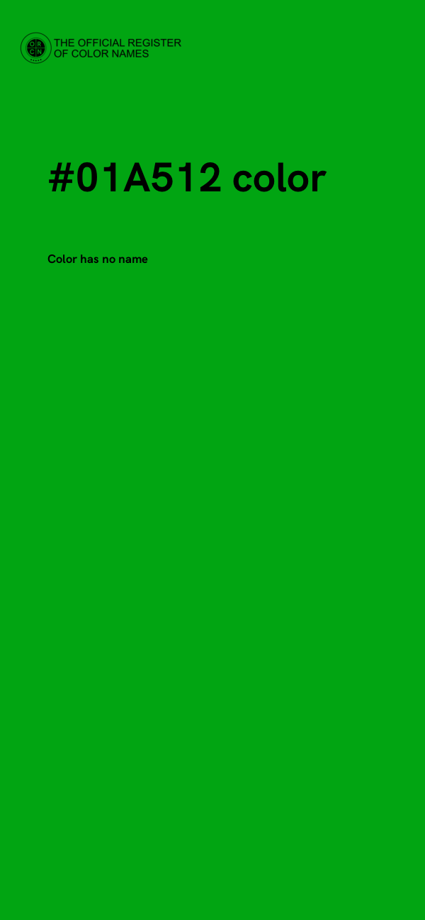 #01A512 color image