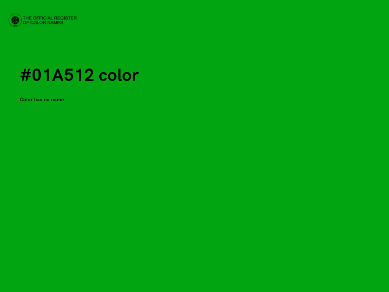 #01A512 color image