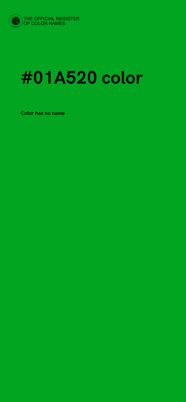 #01A520 color image