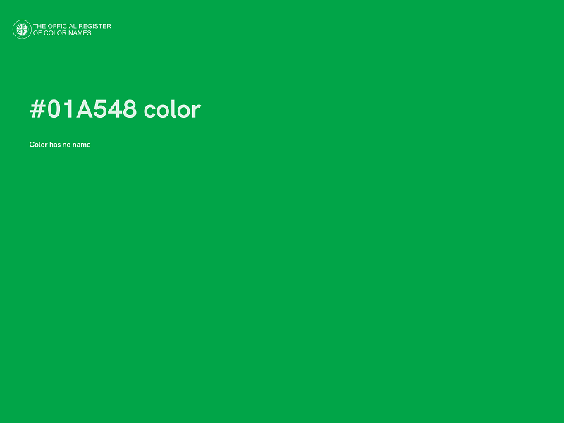 #01A548 color image