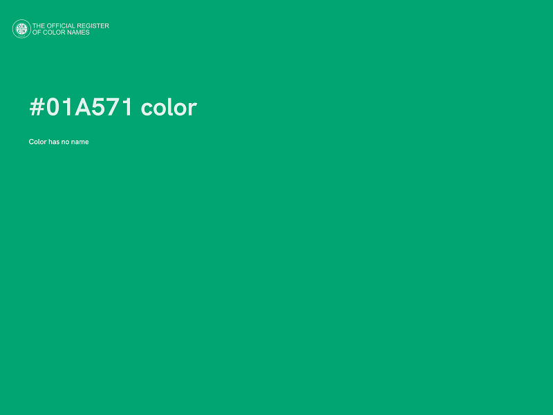 #01A571 color image
