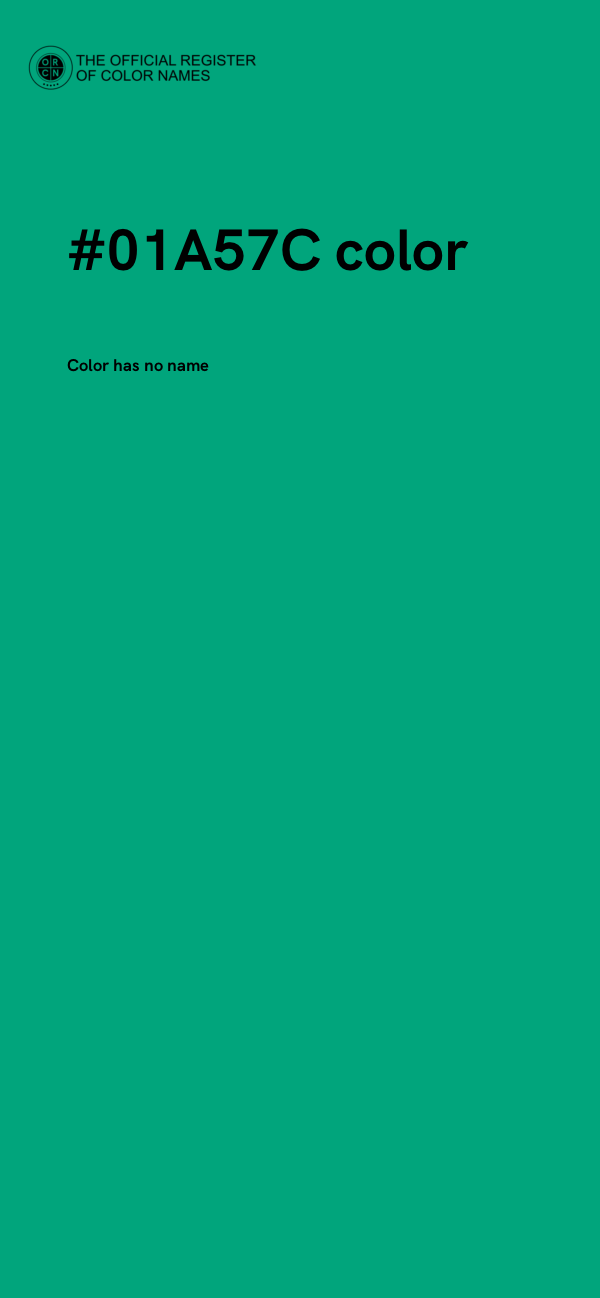 #01A57C color image