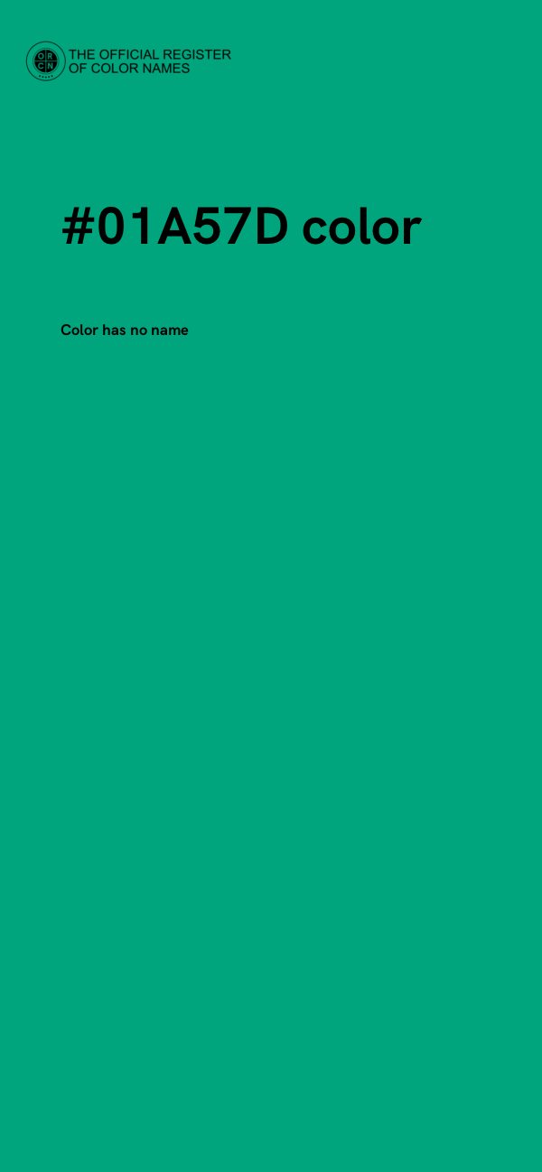 #01A57D color image