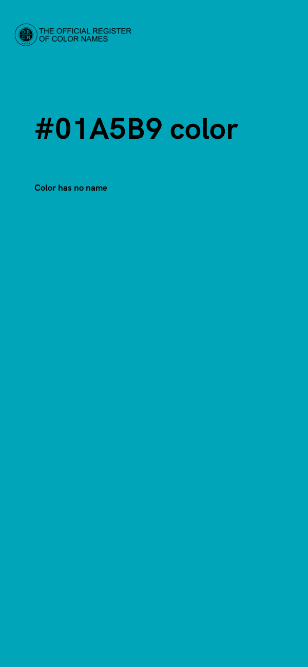 #01A5B9 color image