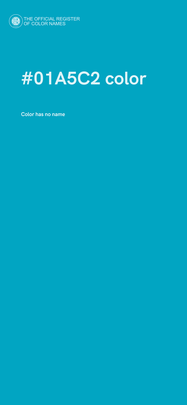 #01A5C2 color image
