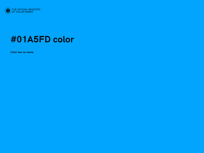 #01A5FD color image