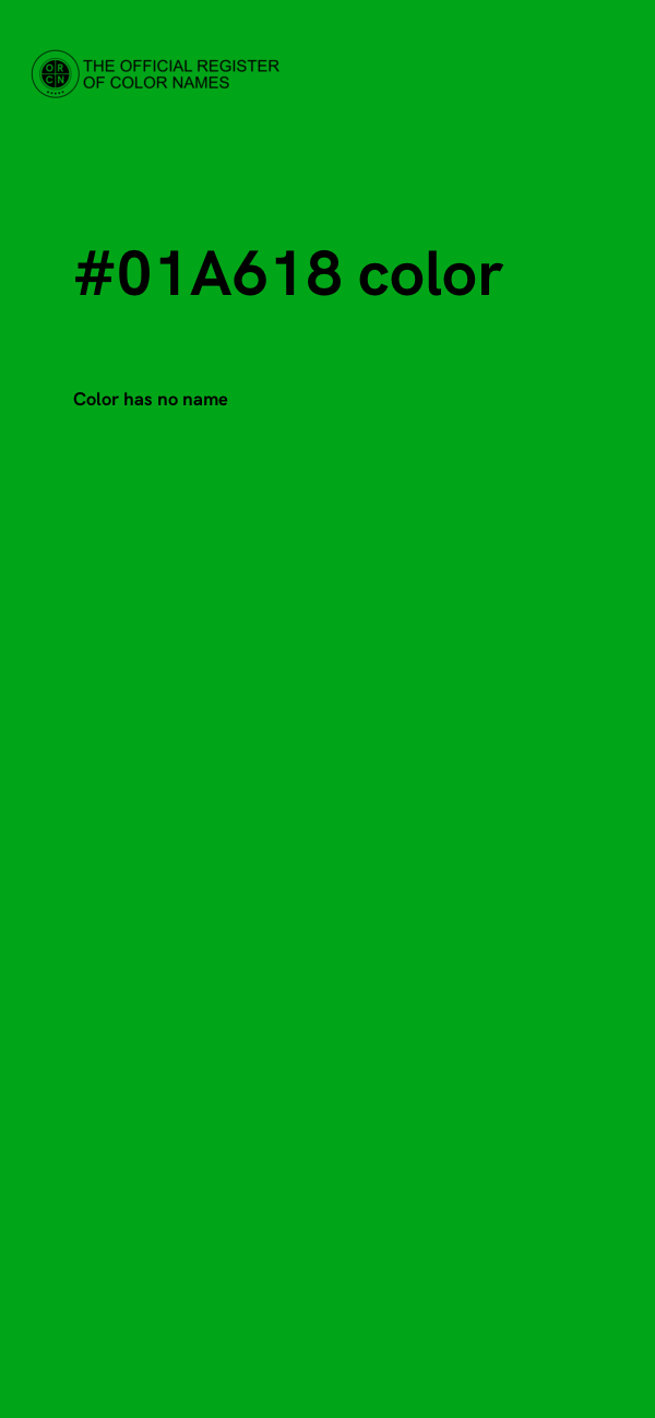 #01A618 color image