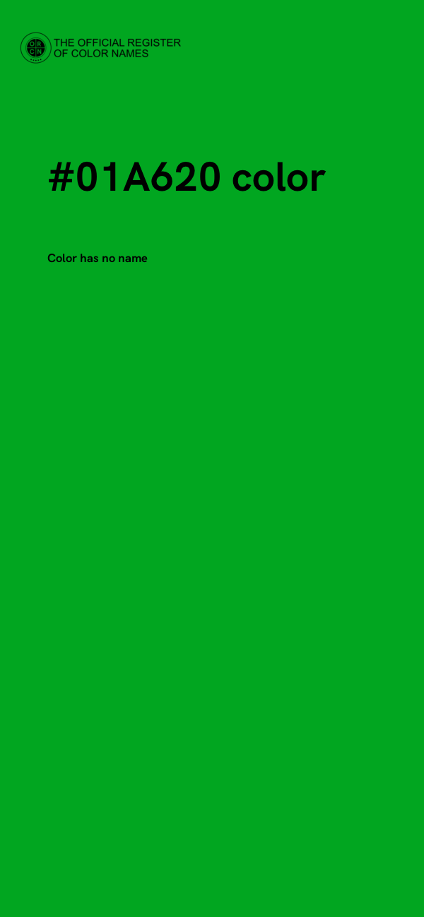 #01A620 color image