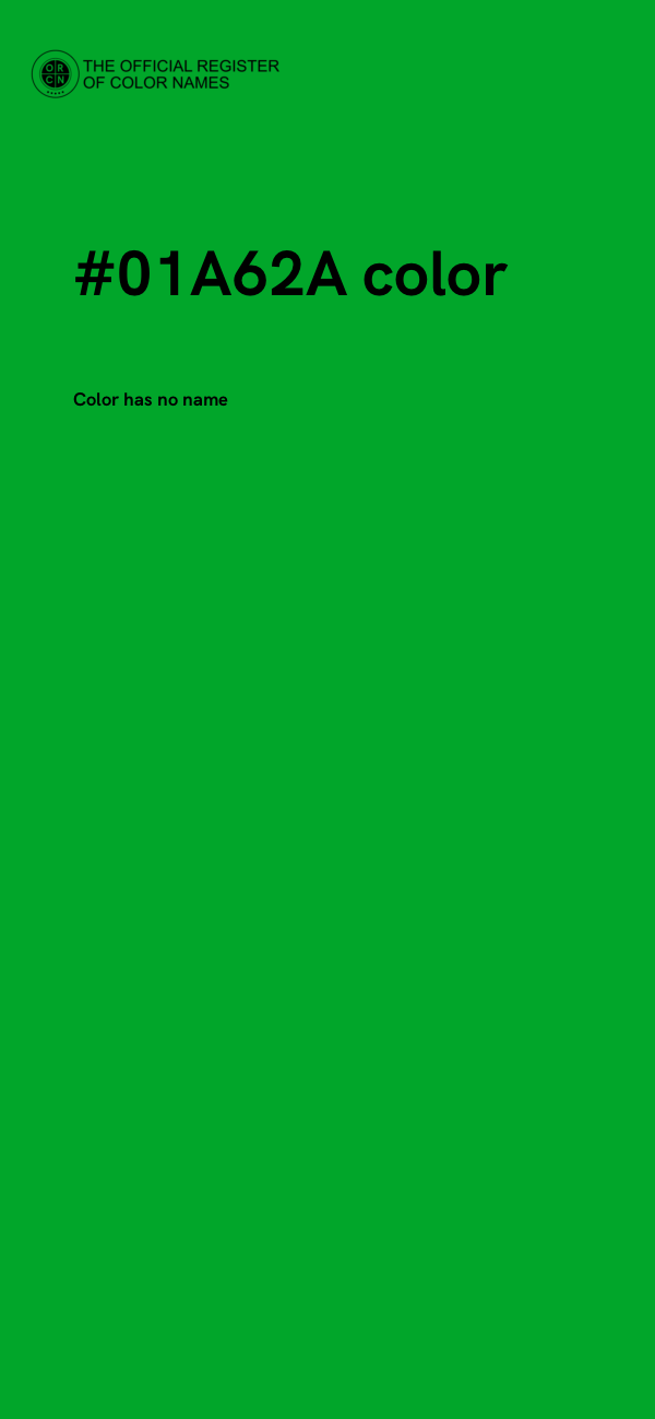 #01A62A color image