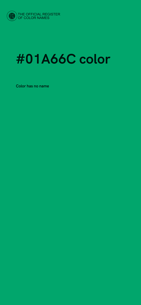 #01A66C color image
