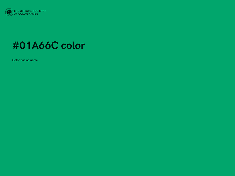 #01A66C color image