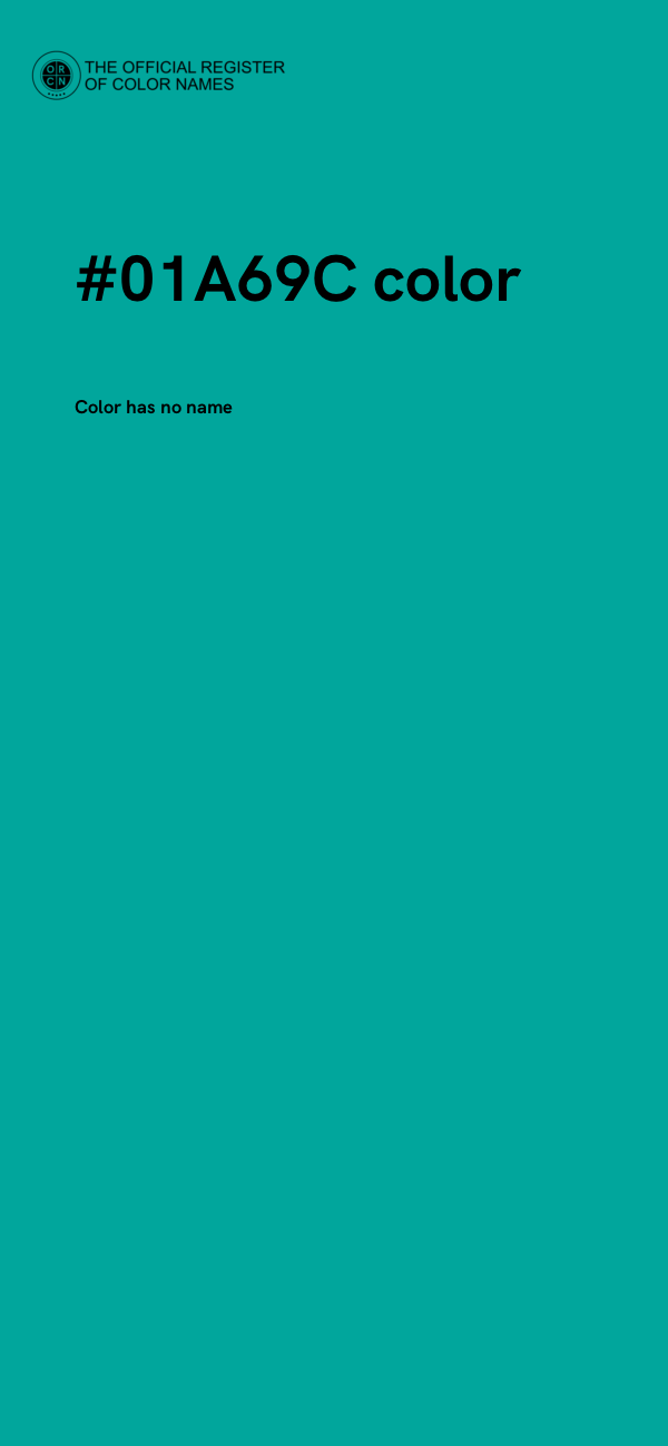 #01A69C color image