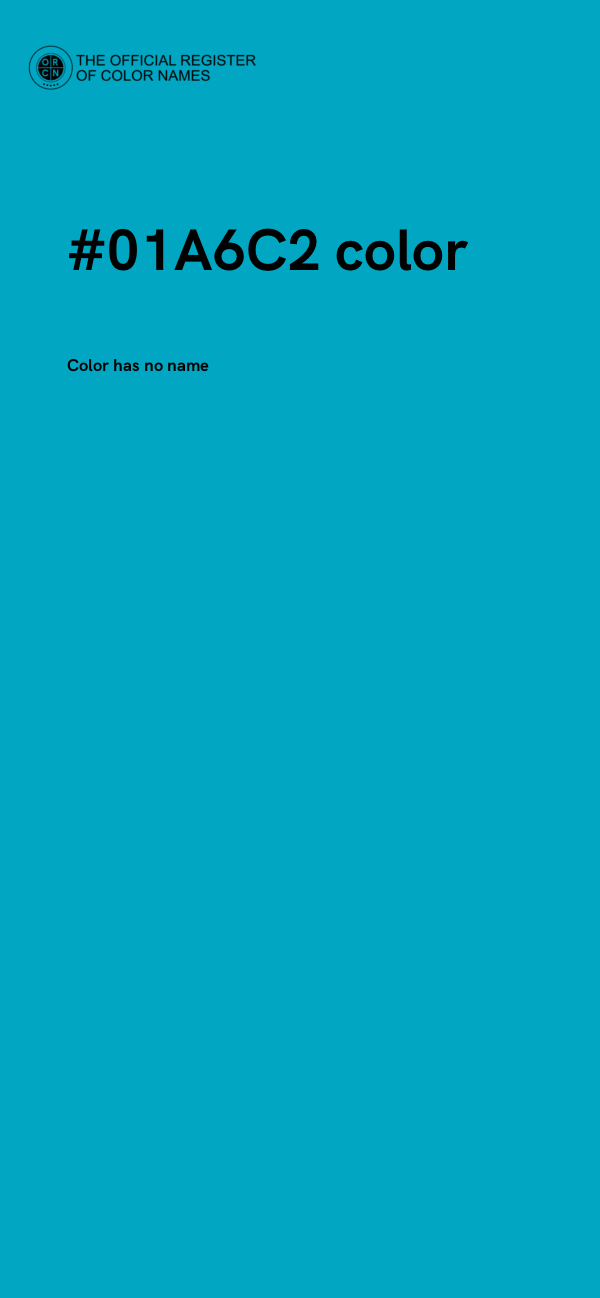 #01A6C2 color image