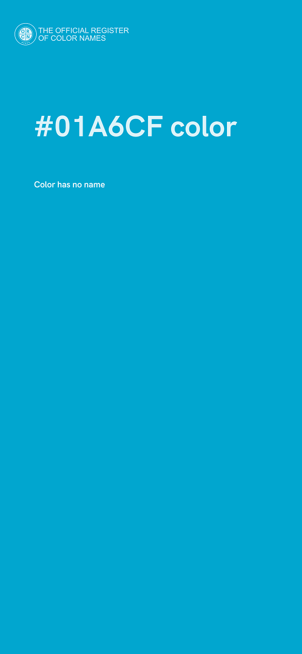 #01A6CF color image