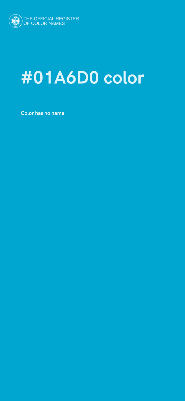 #01A6D0 color image