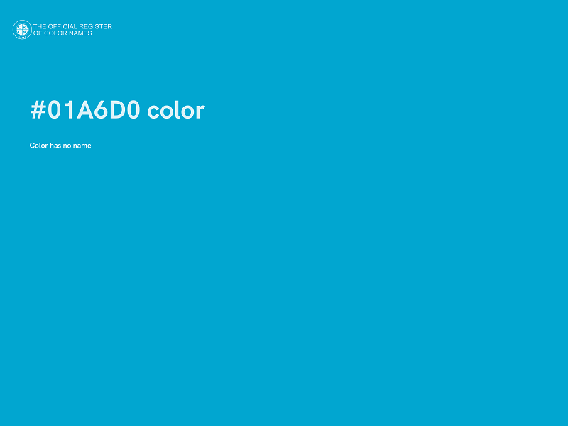 #01A6D0 color image