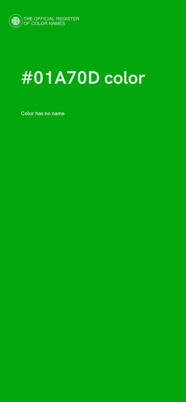 #01A70D color image