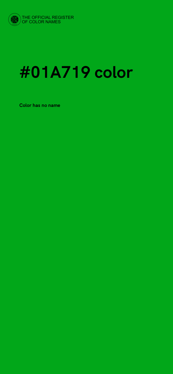 #01A719 color image