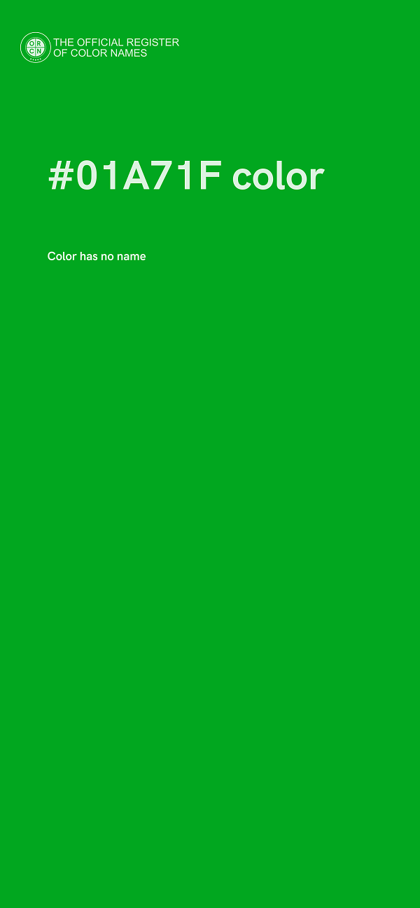 #01A71F color image