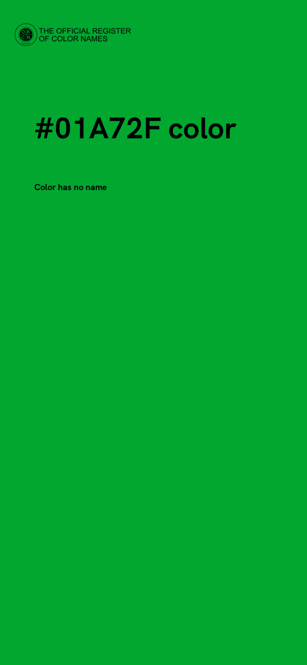#01A72F color image