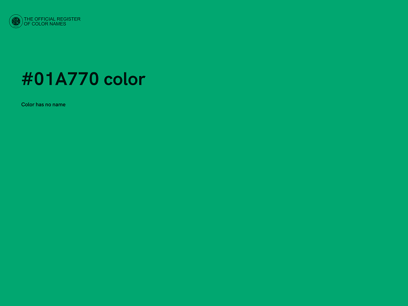 #01A770 color image