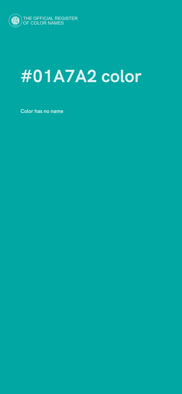 #01A7A2 color image