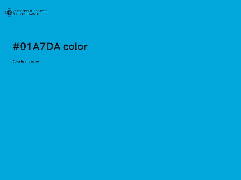 #01A7DA color image