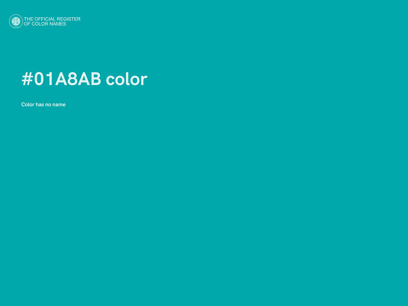 #01A8AB color image