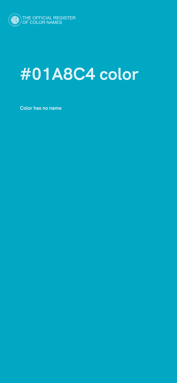 #01A8C4 color image