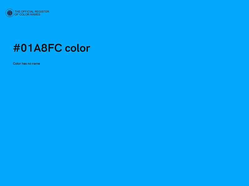 #01A8FC color image