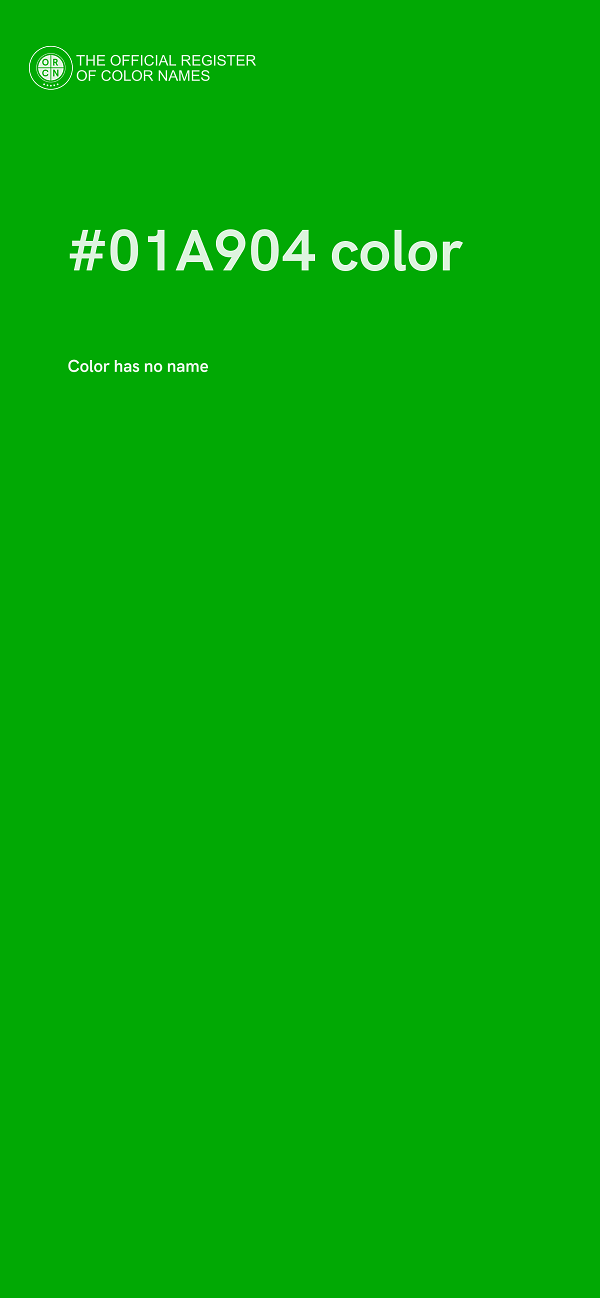 #01A904 color image