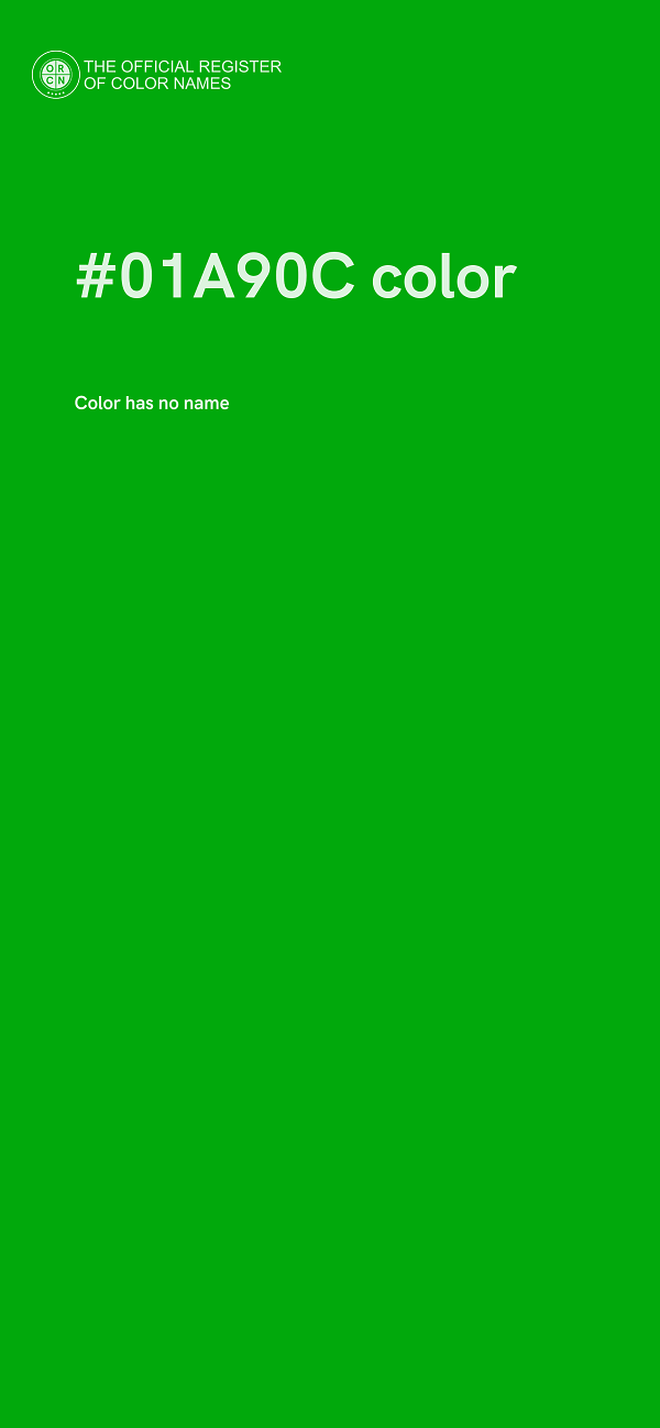 #01A90C color image