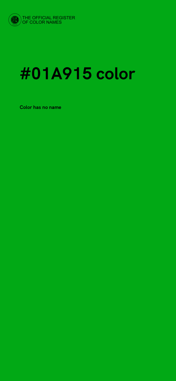 #01A915 color image