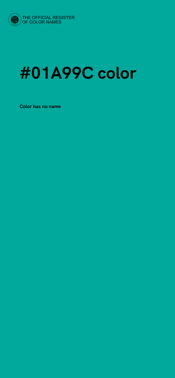 #01A99C color image