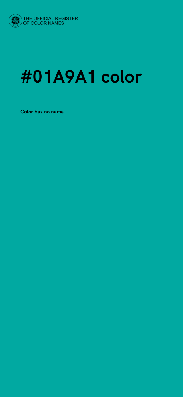 #01A9A1 color image