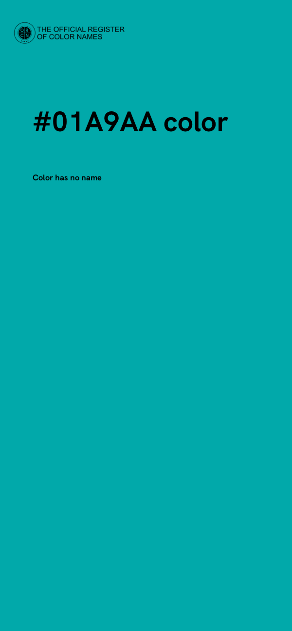 #01A9AA color image
