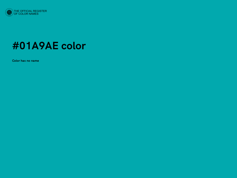 #01A9AE color image