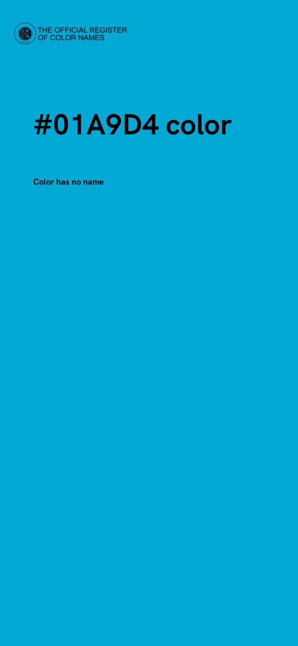 #01A9D4 color image