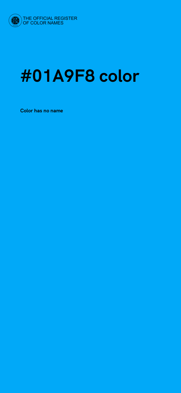 #01A9F8 color image