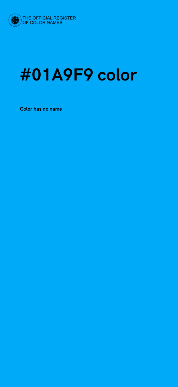 #01A9F9 color image