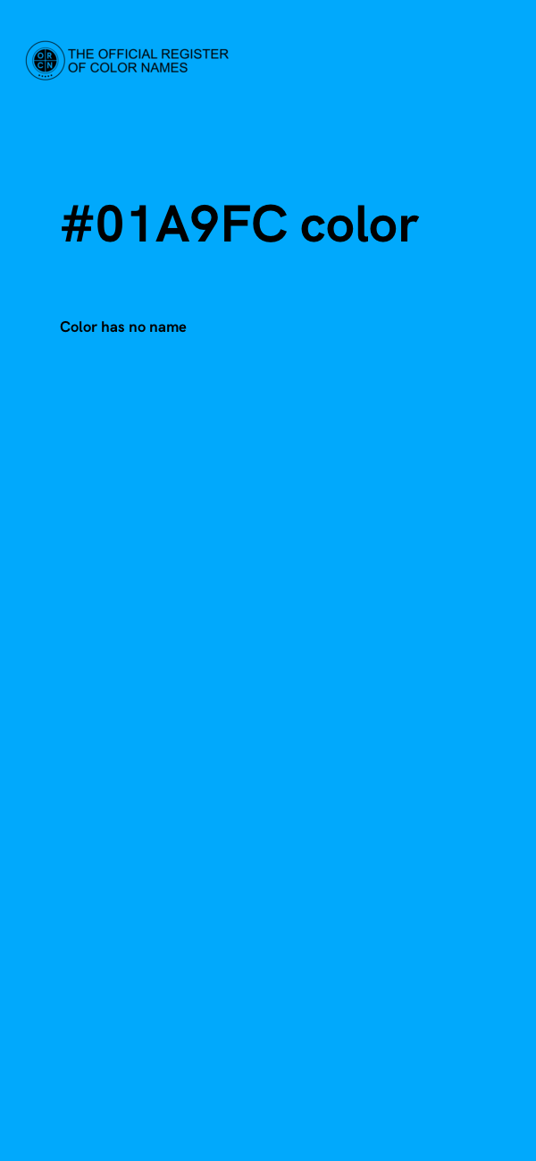 #01A9FC color image