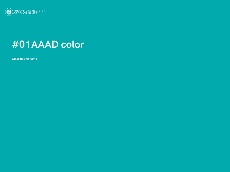 #01AAAD color image