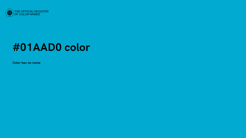 #01AAD0 color image