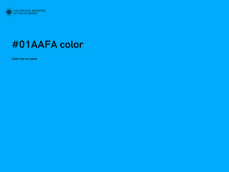 #01AAFA color image
