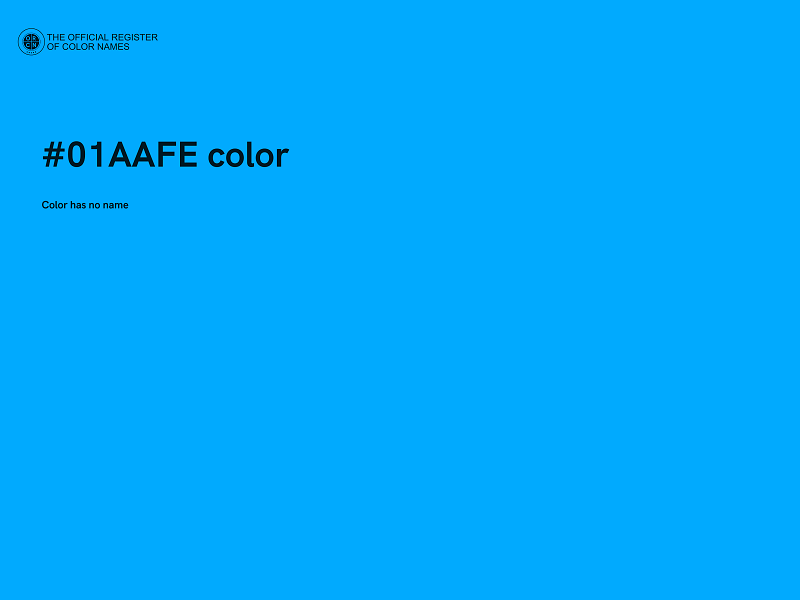 #01AAFE color image