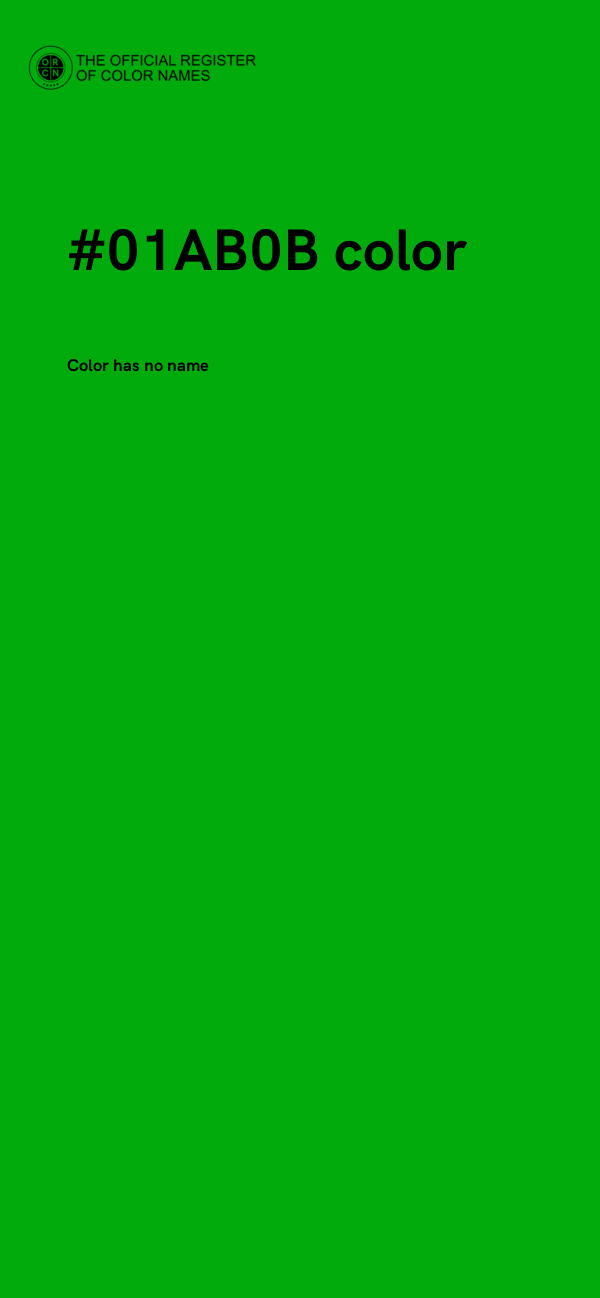 #01AB0B color image