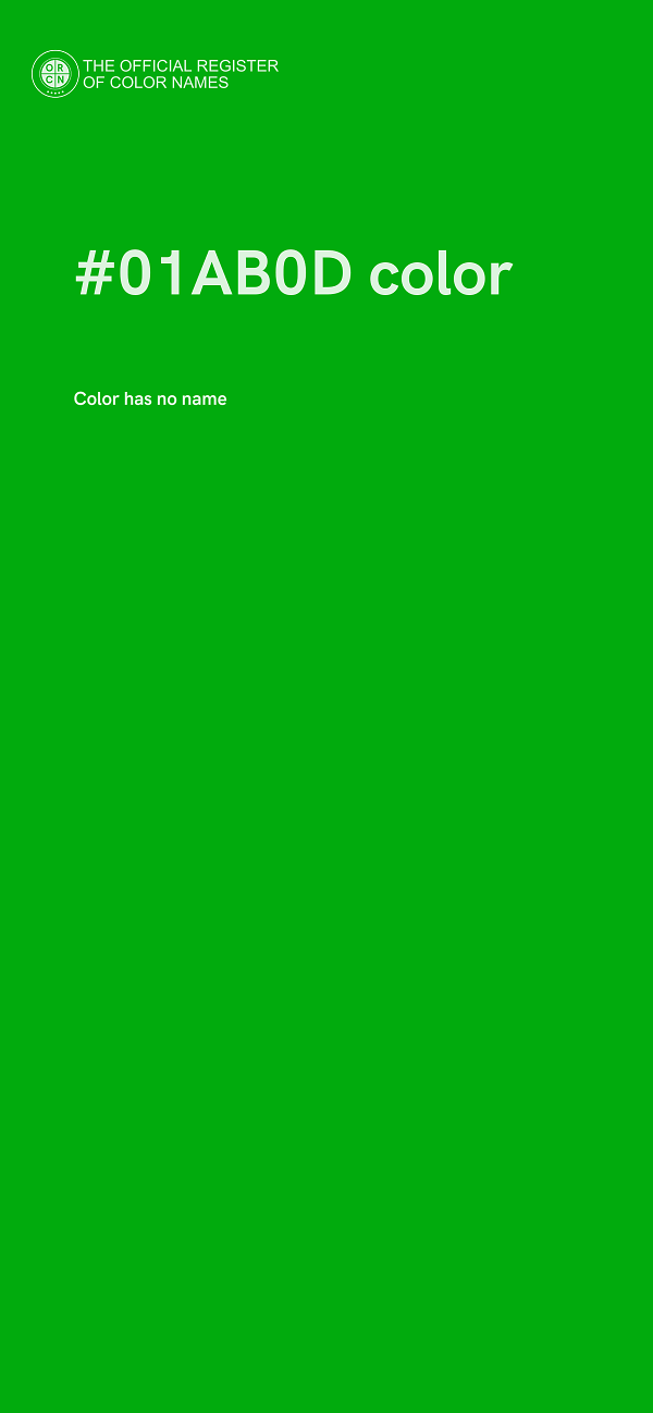 #01AB0D color image